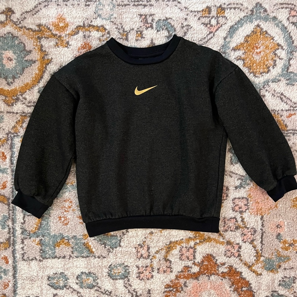 Nike Black Sweatshirt with Gold Logo